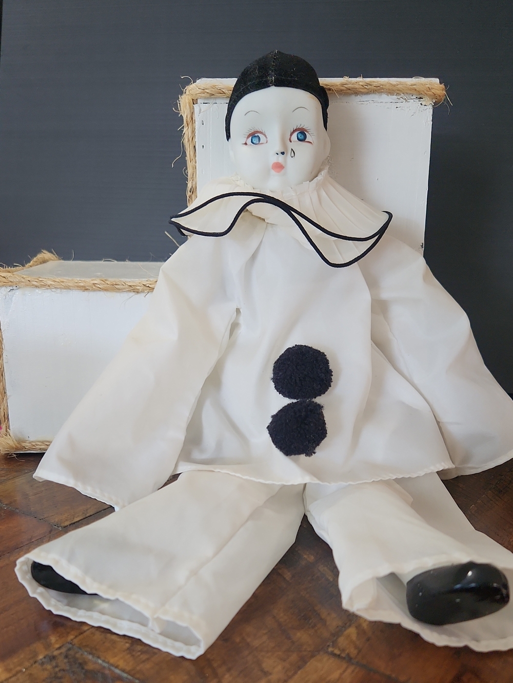 Vtg Pierrot Clown